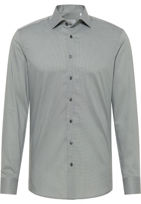 Camasa verde, slim fit, pentru barbati, 100% bumbac, maneca lunga, model 4002/48 F170 72 Eterna 44 [4]