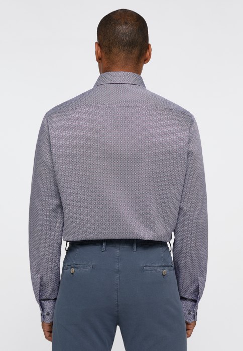 Camasa imprimeu, modern fit, pentru barbati, 100% bumbac, maneca lunga, model  4093/58 X18K Eterna [2]