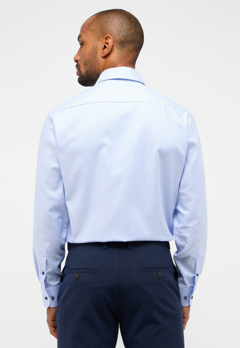 Camasa bleu, modern fit, pentru barbati, 100% bumbac, maneca lunga, model  4158/12 X19K Eterna [2]