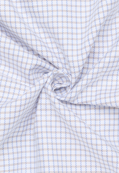 Camasa blue carouri, modern fit, pentru barbati, 100% bumbac, maneca lunga, model  4189/14 X18K Eterna [4]