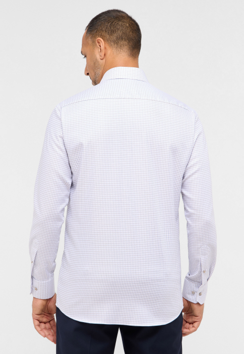 Camasa blue carouri, modern fit, pentru barbati, 100% bumbac, maneca lunga, model  4189/14 X18K Eterna [3]