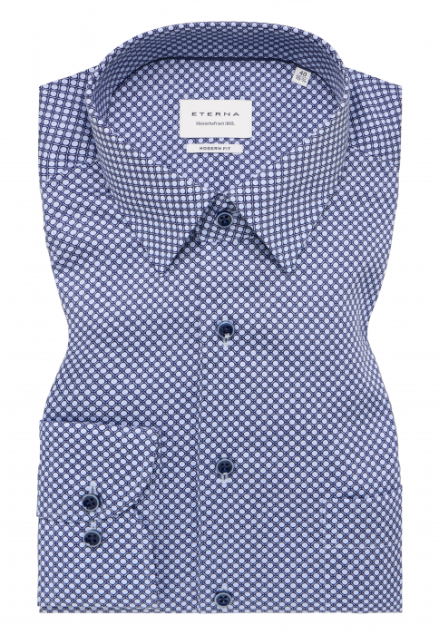 Camasa imprimeu, modern fit, pentru barbati, 100% bumbac, maneca lunga, model  4220/14 X181 Eterna [6]