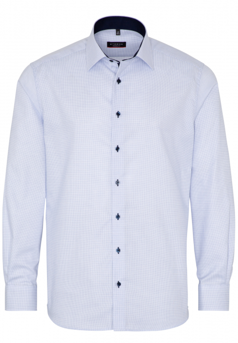 Camasa carouri fine, modern fit, pentru barbati, 100% bumbac, maneca lunga, model 4671/11 X14P Eterna 43 [6]