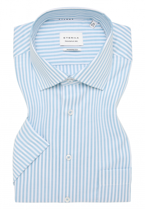 Camasa dungi, modern fit, pentru barbati, 100% bumbac, maneca scurta, model  8042/67 C19K Eterna [3]