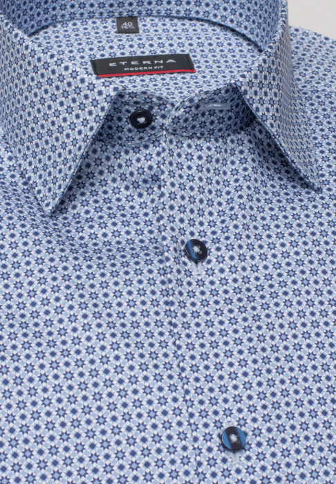 Camasa imprimata, modern fit, pentru barbati, 100% bumbac, maneca lunga, model 8043/14 X19P Eterna [4]