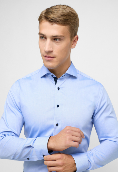 Camasa bleu, slim fit, pentru barbati, 100% bumbac, maneca lunga, model 8100/12 F132 Eterna [2]