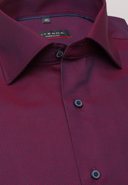 Camasa rosie, modern fit, pentru barbati, 100% bumbac, maneca lunga, model 8117/57 X18K Eterna [4]