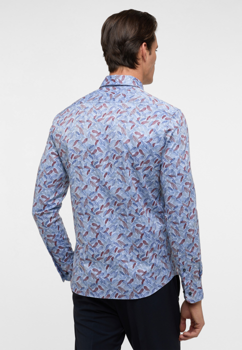 Camasa blue, slim fit, pentru barbati, 100% bumbac, maneca lunga, model 8160/57 FS8P Eterna 41 [2]