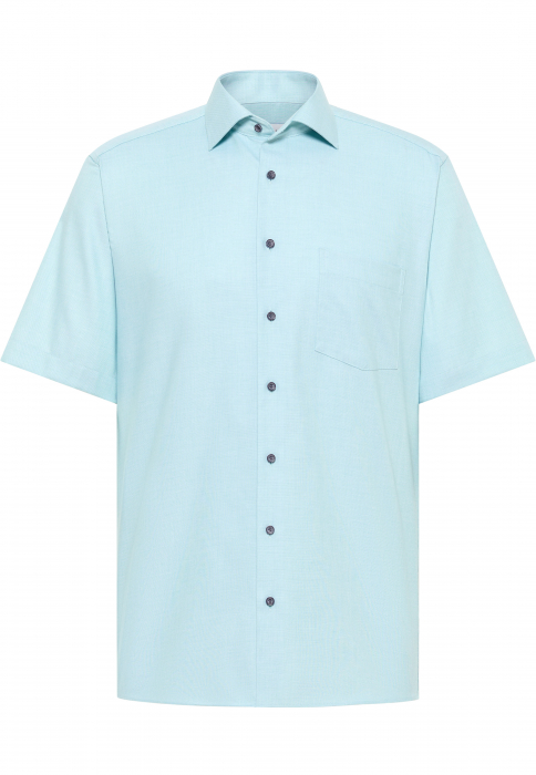 Camasa verde, modern fit, pentru barbati, 100% bumbac, maneca scurta, model  8202/45 C19K Eterna [5]
