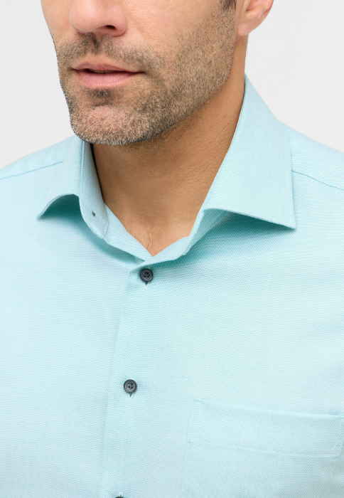 Camasa verde, modern fit, pentru barbati, 100% bumbac, maneca scurta, model  8202/45 C19K Eterna [2]