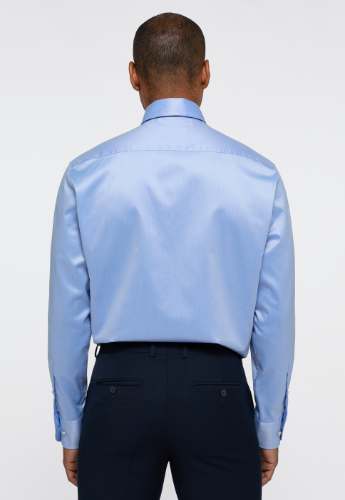 Camasa albastra, modern fit, pentru barbati, 100% bumbac, maneca lunga, model 8217/13 X687 Eterna [3]