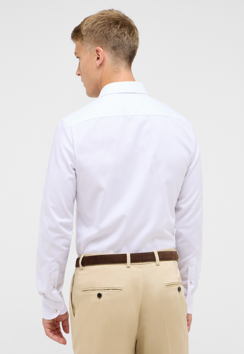 Camasa alba, slim fit, pentru barbati, 100% bumbac, maneca lunga, model  8464/00 F171 Eterna [3]