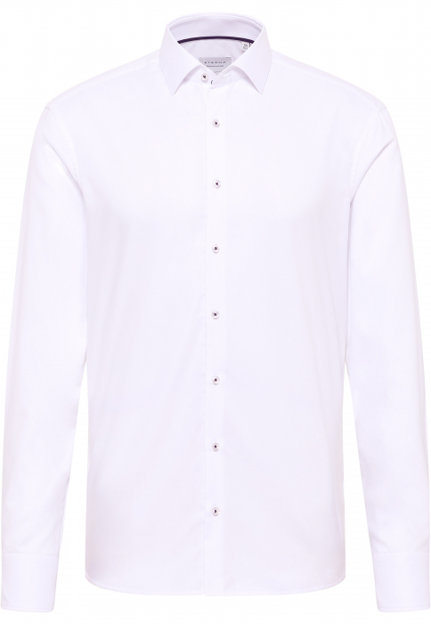 Camasa alba, slim fit, pentru barbati, 100% bumbac, maneca lunga, model  8464/00 F171 Eterna [4]