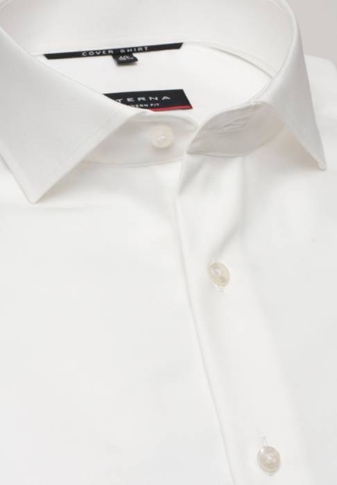 Camasa COVER alba, modern fit, pentru barbati, 100% bumbac, maneca scurta, model 8817/00 C19K 1/2 Eterna [5]