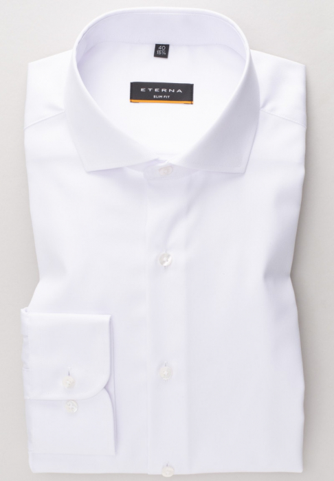 Camasa COVER alba, slim fit, pentru barbati, 100% bumbac, maneca lunga, model 8817/00 F182 Eterna [6]