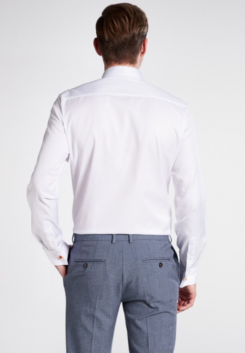 Camasa COVER GALA  alba, slim fit, pentru barbati, 100% bumbac, maneca lunga, model 8817/00 F392 Eterna [5]
