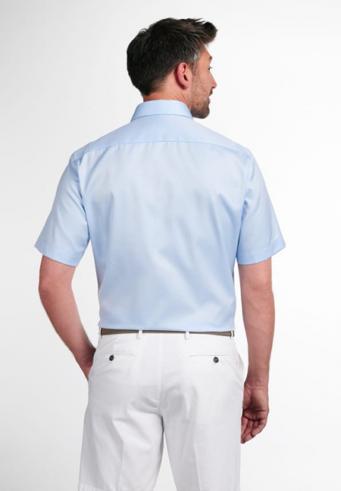 Camasa COVER bleu, modern fit, pentru barbati, 100% bumbac, maneca scurta, model 8817/10 C19K 1/2 Eterna [3]