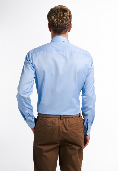 Camasa COVER bleu, slim fit, pentru barbati, 100% bumbac, maneca lunga, model 8817/10 F182 Eterna [4]
