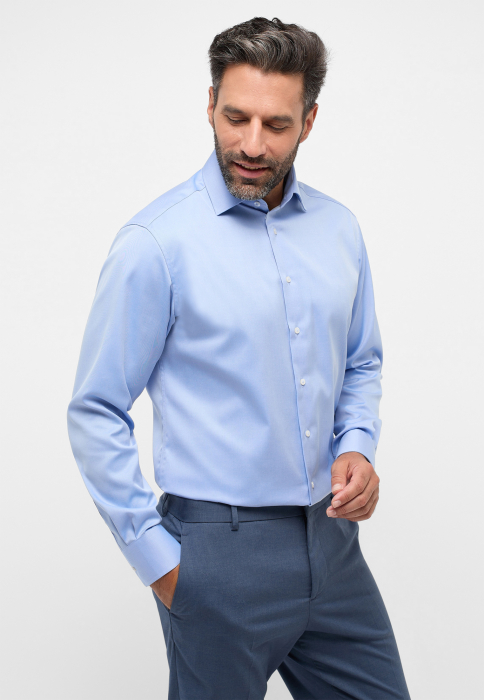 Camasa COVER bleo, modern fit, pentru barbati, 100% bumbac, maneca lunga, model 8817 14 X18K Eterna