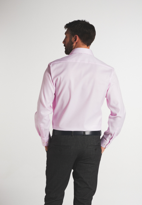 Camasa roz, modern fit, pentru barbati, 100% bumbac, maneca lunga, model 8817/50 X18K Eterna [3]