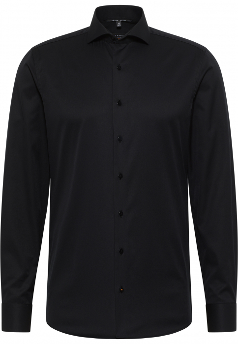 Camasa COVER neagra, slim fit, pentru barbati, 100% bumbac, maneca lunga, model  8817/39 F182 Eterna [4]