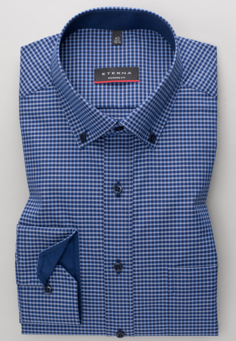 Camasa caro, modern fit, pentru barbati, 100% bumbac, maneca lunga, model 8917/09 X143 Eterna [6]