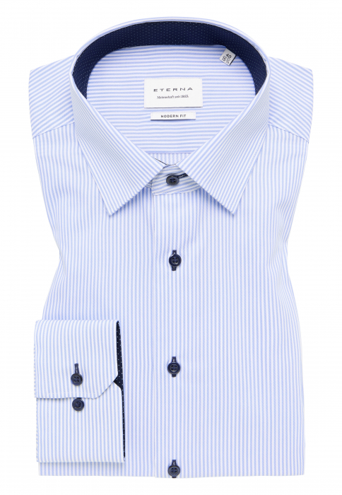 Camasa dungi, modern fit, pentru barbati, 100% bumbac, maneca lunga, model  8992/12 X14P Eterna [6]