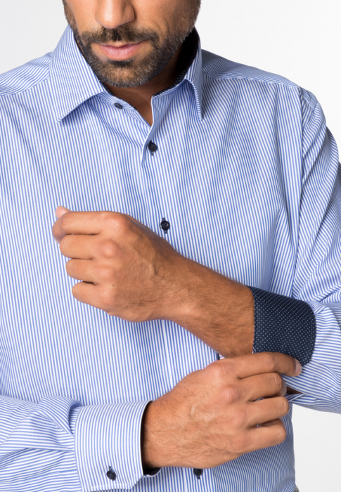 Camasa dungi, modern fit, pentru barbati, 100% bumbac, maneca lunga, model 8992/16 X14P Eterna [2]