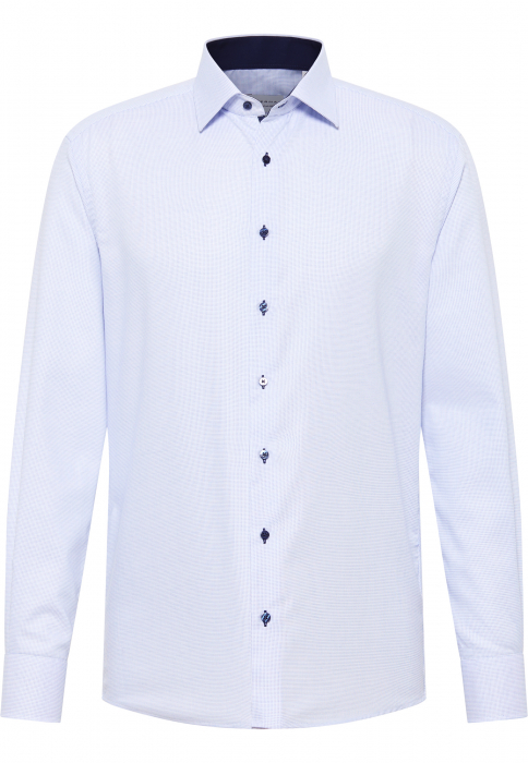 Camasa bleu, modern fit, pentru barbati, 100% bumbac, maneca lunga, model 4671/11 X14P Eterna [5]