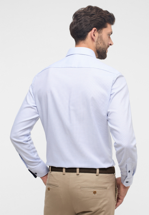 Camasa bleu, modern fit, pentru barbati, 100% bumbac, maneca lunga, model 4671/11 X14P Eterna [2]