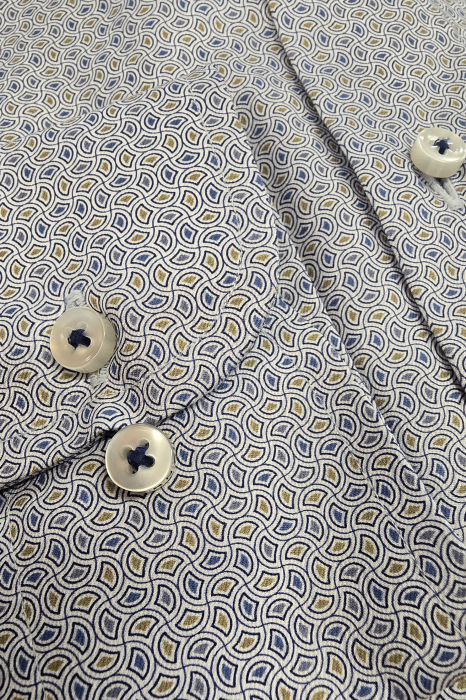Camasa imprimeu, slim fit, pentru barbati, 100% bumbac, maneca lunga, model 2615/24 F68V Eterna [3]