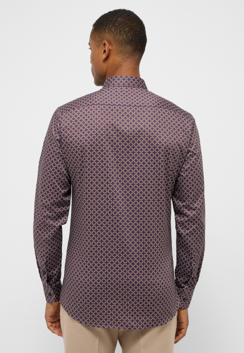 Camasa imprimeu, slim fit, pentru barbati, 100% bumbac, maneca lunga, model 4396/54 F170 Eterna [3]