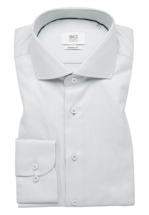 Camasa verde, modern fit, pentru barbati, 100% bumbac, maneca lunga, model 8266/41 X682 Eterna [6]