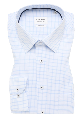 Camasa bleu, modern fit, pentru barbati, 100% bumbac, maneca lunga, model  1083/11 X181 Eterna [3]