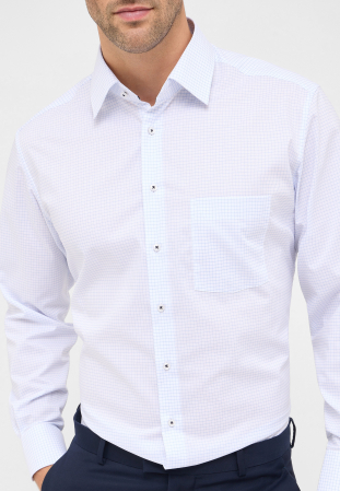 Camasa bleu, modern fit, pentru barbati, 100% bumbac, maneca lunga, model  1083/11 X181 Eterna [1]