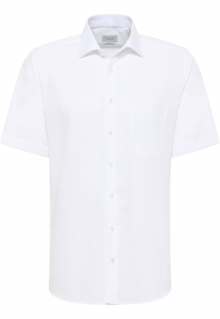 Camasa alba, modern fit, pentru barbati, 100% bumbac, maneca scurta, model 1100/00 C19K Eterna [4]