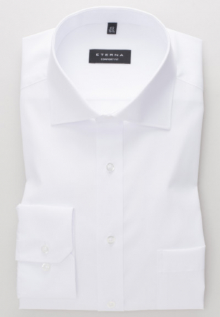 Camasa alba, confort fit, pentru barbati, 100% bumbac, maneca lunga, model 1100/00 E187 Eterna [4]