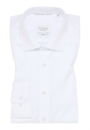 Camasa alba, slim fit, pentru barbati, 100% bumbac, maneca lunga, model 1100/00 F170 Eterna [4]