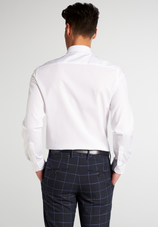 Camasa alba, slim fit, pentru barbati, 100% bumbac, maneca lunga, model 1100/00 F182 Eterna [2]