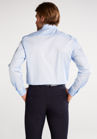 Camasa bleu, confort fit, pentru barbati, 100% bumbac, maneca lunga, model 1100/10 E187 Eterna [2]