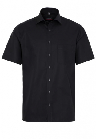 Camasa neagra, confort fit, pentru barbati, 100% bumbac, maneca scurta, model 1100/39 C187 1/2 Eterna [4]