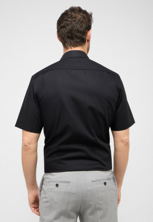 Camasa neagra, modern fit, pentru barbati, 100% bumbac, maneca scurta, model 1100/39 C19K Eterna [2]