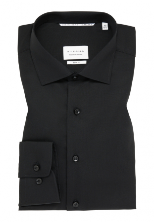 Camasa neagra, slim fit, pentru barbati, 100% bumbac, maneca lunga, model  1100/39 F170 Eterna [3]