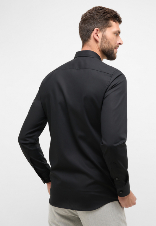 Camasa neagra, slim fit, pentru barbati, 100% bumbac, maneca lunga, model  1100/39 F170 Eterna [2]