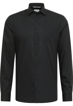 Camasa neagra, slim fit, pentru barbati, 100% bumbac, maneca lunga, model  1100/39 F170 Eterna [4]