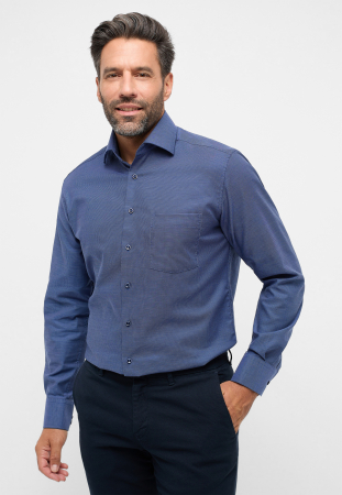 Camasa albastra, modern fit, pentru barbati, 100% bumbac, maneca lunga, model1160/15 X19K Eterna [0]