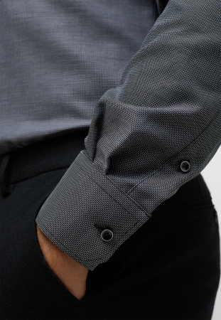 Camasa gri, confort fit, pentru barbati, 100% bumbac, maneca lunga, model 1160/38 E19K Eterna 46 [2]