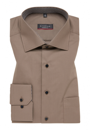Camasa maro, modern fit, pentru barbati, 100% bumbac, maneca lunga, model 1300/34 X149 Eterna [5]