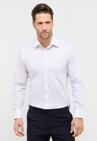 Modern Fit - Camasa imprimata, modern fit, pentru barbati, 100% bumbac, maneca lunga, model 1392/18 X181 Eterna
