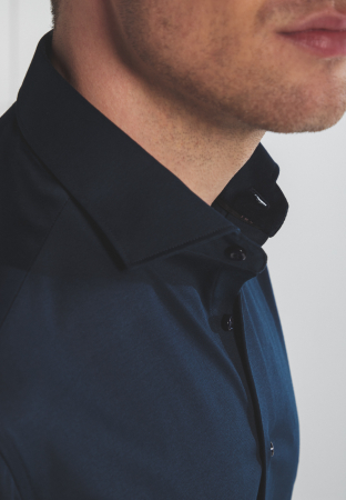 Camasa jerse, slim fit, pentru barbati, 100% bumbac, maneca lunga, model 2159/19 YS82 Eterna [1]